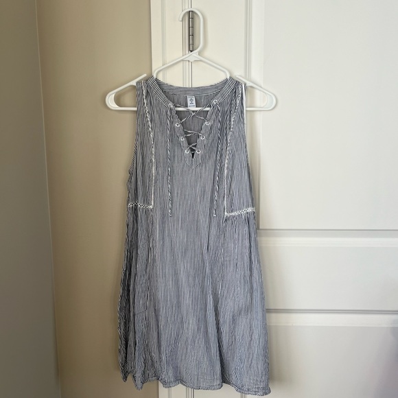 OLD NAVY Lace Up Sleeveless Swing Dress Size XS Petite - Picture 1 of 12